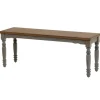 Kirkland's Home Dining Chairs-And Gray Wooden Dining Bench