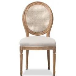 Kirkland's Home Dining Chairs-And Natural Cane Oval Back Dining Chair