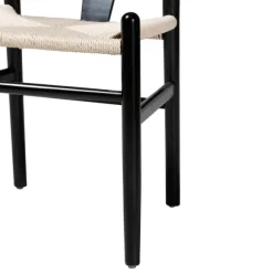 Kirkland's Home Dining Chairs-And Tan Wishbone Dining Chairs, Set Of 2