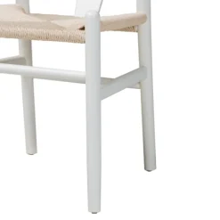 Kirkland's Home Dining Chairs-And Tan Wishbone Dining Chairs, Set Of 2