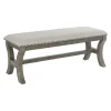 Kirkland's Home Benches & Ottomans-And Wash Nailhead Trim Bench