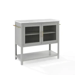 Kirkland's Home Kitchen Islands & Bar Carts-And White Marble Top Kitchen Island