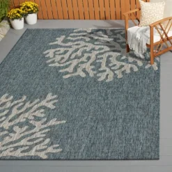 Kirkland's Home Outdoor Rugs-Andros Reef Captiva Outdoor Area Rug, 5X7