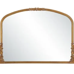 Kirkland's Home Decorative Mirrors-Antique Baroque Arched Wall Mirror
