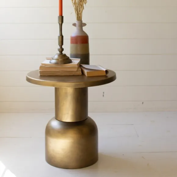 Kirkland's Home Accent & End Tables-Antique Barrel Frame Accent Table