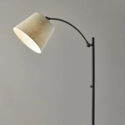 Kirkland's Home Floor Lamps-Antique Bronze Adjustable Arm Floor Lamp