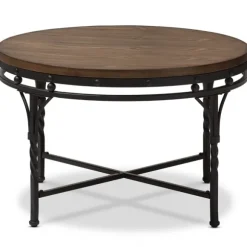 Kirkland's Home Coffee Tables-Antique Bronze Round Coffee Table