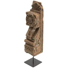 Kirkland's Home Statues & Figurines-Antique Carved Wood Figurine