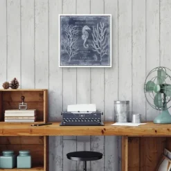 Kirkland's Home Framed Art-Antique Deep Blue Sea Ii Framed Art Print