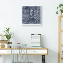 Kirkland's Home Framed Art-Antique Deep Blue Sea Ii Framed Art Print