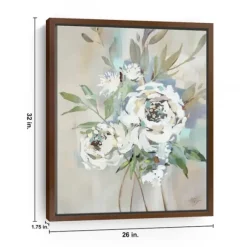 Kirkland's Home Framed Art-Antique Rose Ii Framed Canvas Art Print