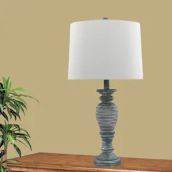 Kirkland's Home Table Lamps-Antique Spun Center Table Lamps, Set Of 2