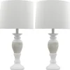 Kirkland's Home Table Lamps-Antique Spun Center Table Lamps, Set Of 2