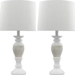Kirkland's Home Table Lamps-Antique Spun Center Table Lamps, Set Of 2