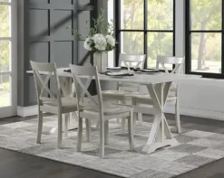 Kirkland's Home Dining Chairs-Antique Washed Wood Dining Chairs, Set Of 2