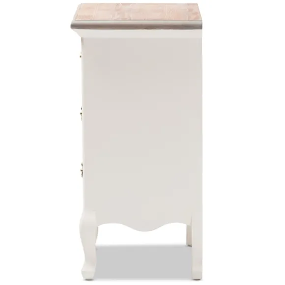 Kirkland's Home Nightstands-Antique Wooden 3-Drawer Nightstand