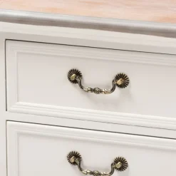 Kirkland's Home Nightstands-Antique Wooden 3-Drawer Nightstand