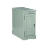 Kirkland's Home Nightstands-Aqua Accent Table With Charging Station