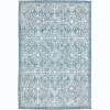 Kirkland's Home Outdoor Rugs-Aqua Embellished Indoor/Outdoor Area Rug, 3X4