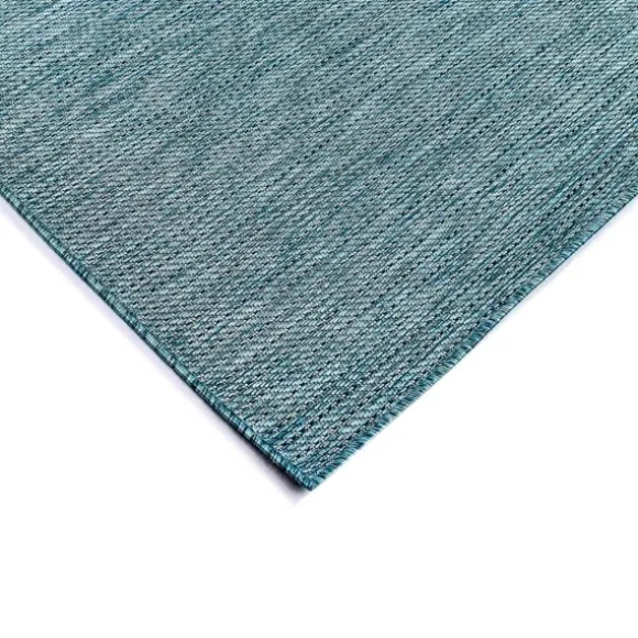 Kirkland's Home Outdoor Rugs-Aqua Intertwine Indoor/Outdoorr Area Rug, 6X9