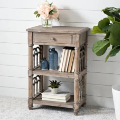 Kirkland's Home Accent & End Tables-Arch Sides Cathedral Side Table