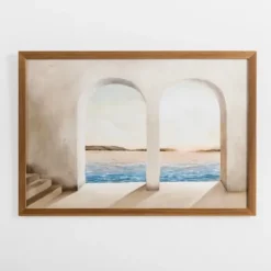 Kirkland's Home Framed Art-Arched Coastal Viewpoint Framed Art Print