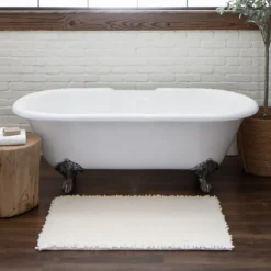 Kirkland's Home Bathroom Rugs-Arctic Lofty Pile Chenille Bath Mat, 45 In.