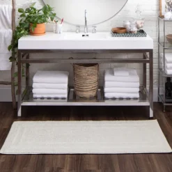 Kirkland's Home Bathroom Rugs-Arctic Plush Reversible Cotton Bath Mat, 60 In.