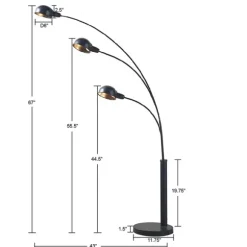 Kirkland's Home Floor Lamps-3-Arm Adjustable Floor Lamp