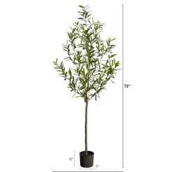 Kirkland's Home Trees & Topiaries-Artificial Fruiting Potted Olive Tree