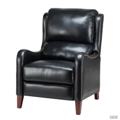 Kirkland's Home Accent Chairs-Arturo Leather Wingback Recliner