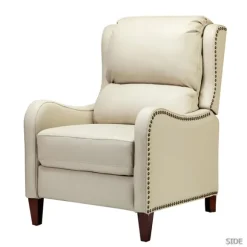 Kirkland's Home Accent Chairs-Arturo Leather Wingback Recliner