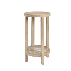 Kirkland's Home Accent & End Tables-Ash Rat Round Martha Stewart Accent Table