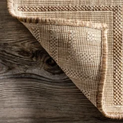 Kirkland's Home Outdoor Rugs-Asia Stripe Border Outdoor Rug, 8X10