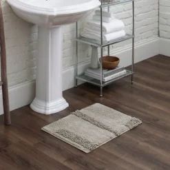 Kirkland's Home Bathroom Rugs-Asymmetrical Cotton Bath Mat, 60 In.