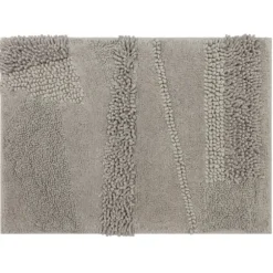 Kirkland's Home Bathroom Rugs-Asymmetrical Cotton Bath Mat, 45 In.
