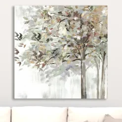 Kirkland's Home Canvas Art-Autumn Leaves Neutral Giclee Canvas Art, 30X30 In.