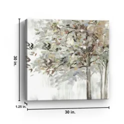Kirkland's Home Canvas Art-Autumn Leaves Neutral Giclee Canvas Art, 30X30 In.