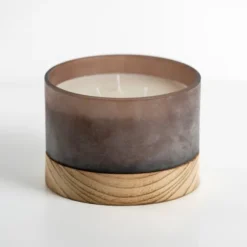 Kirkland's Home Candles-Autumn Oak And Musk Triple Wick Jar Candle, 14 Oz.