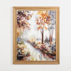 Kirkland's Home Framed Art-Autumn Trail Framed Art Print