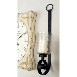 Kirkland's Home Sconces-Axel Black Iron Scroll Sconce