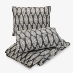 Kirkland's Home Quilts-Ayesha Curry Black And White Leaf Queen Quilt Set