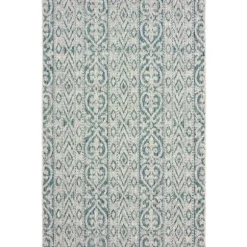 Kirkland's Home Outdoor Rugs-Azure Terrace Sun Shower Outdoor Area Rug, 7X9