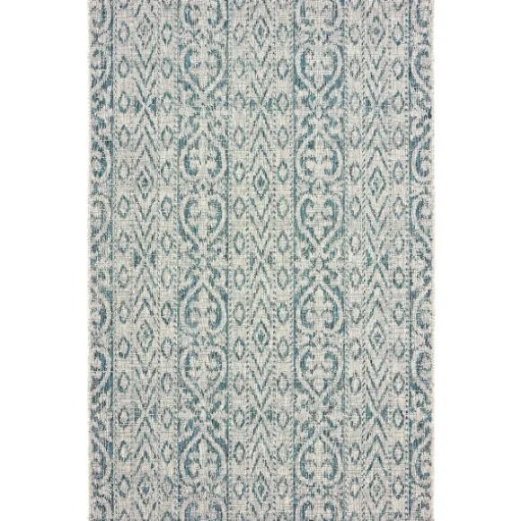 Kirkland's Home Outdoor Rugs-Azure Terrace Sun Shower Outdoor Area Rug, 7X9