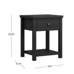 Kirkland's Home Accent & End Tables-Bailie Wooden Side Table
