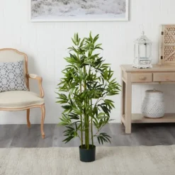 Kirkland's Home Trees & Topiaries-Bamboo Shoot Tree In Nursery Planter