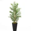 Kirkland's Home Trees & Topiaries-Bamboo Tree In Round Black Planter