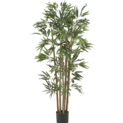 Kirkland's Home Trees & Topiaries-Bambusa Bamboo Silk Tree, 4 Ft.