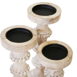 Kirkland's Home Candle Holders-Banded Bead Wood Candle Holder, 13 In.