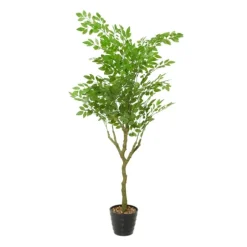 Kirkland's Home Trees & Topiaries-Banyan Tree In Ribbed Rock Planter